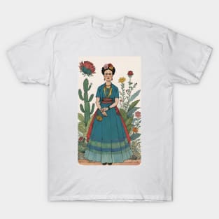 Frida's Vision: Artistic Illustration T-Shirt